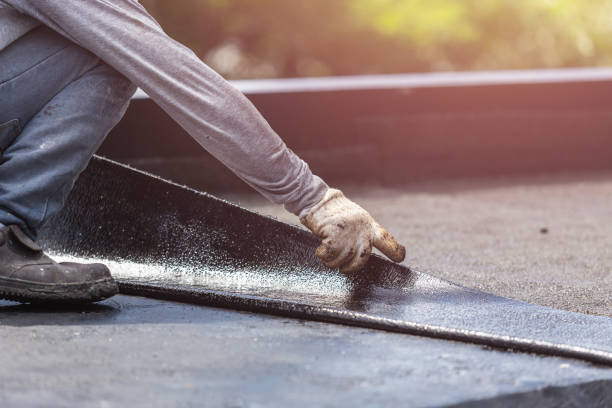 Professional Emergency Waterproofing technician working in Porterfield, WI